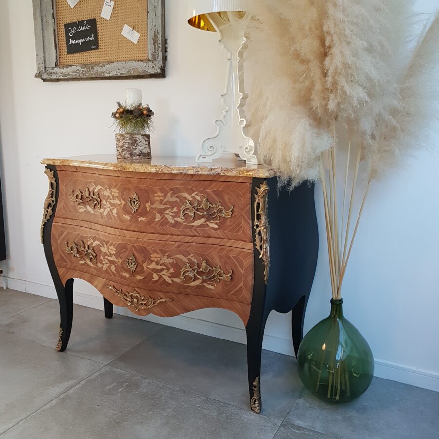 Commode de style Louis XV Black&Wood – Image 3