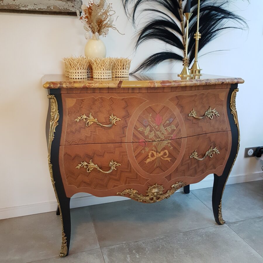 Commode de style Louis XV Black&Wood – Image 3