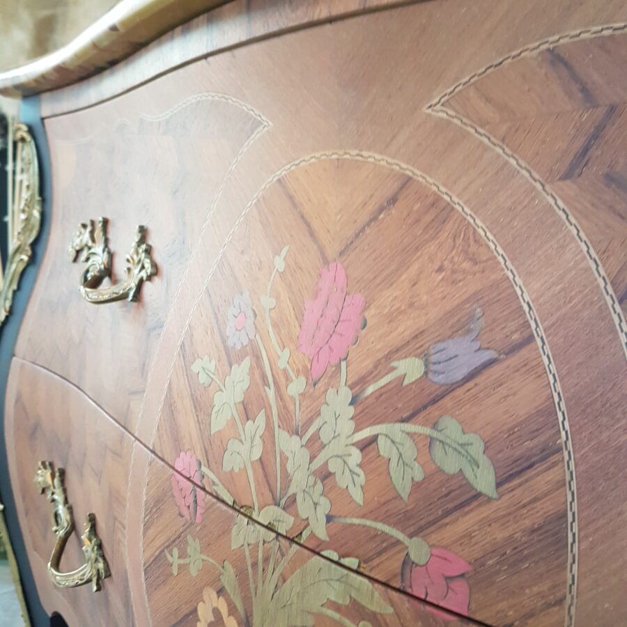 Commode de style Louis XV Black&Wood – Image 4